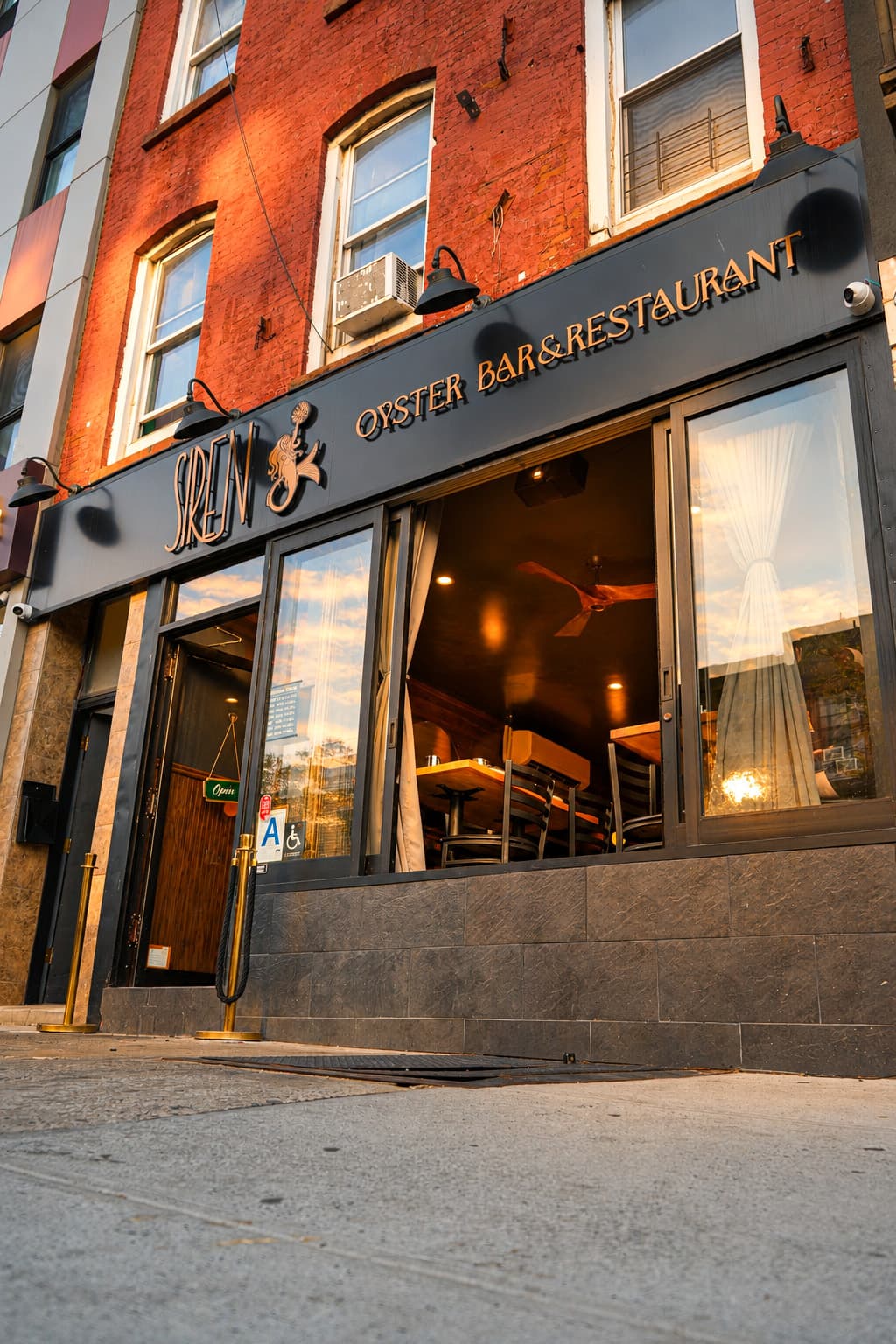 The exterior entrance to Siren in Brooklyn
